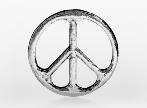 Peace sign medal