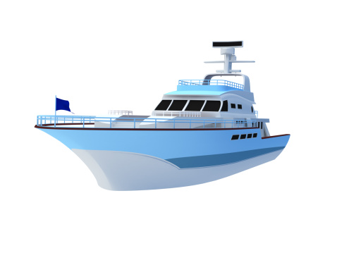 Yacht- 3d rendering