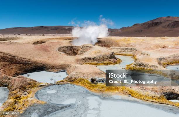 Geothermal Activity Uyuni Bolivia Stock Photo - Download Image Now - Bolivia, Uyuni, Andes
