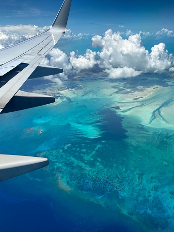Flying to the Bahamas