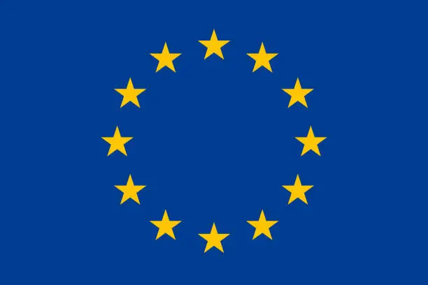 Vector illustration of Europe Flag