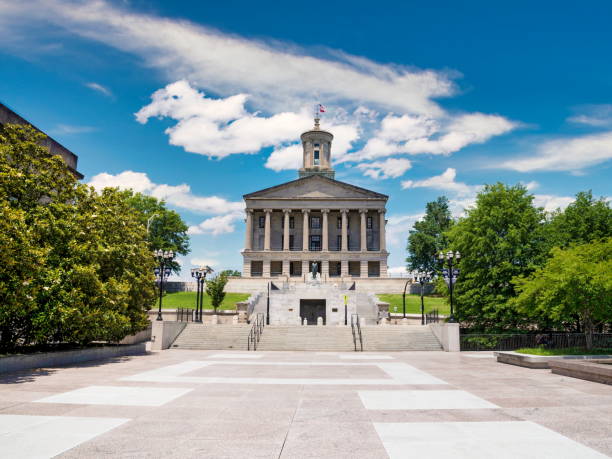 capitale de l’état du tennessee - tennessee nashville capital government photos et images de collection