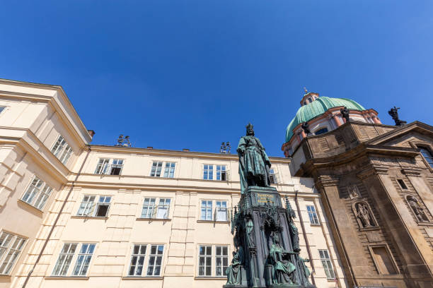 istock Architecture and Statues at Charles Bridge, Prague. 1348133661