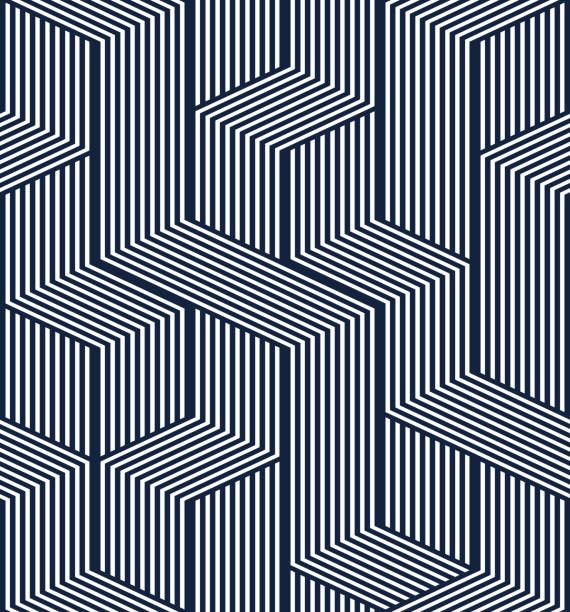 3D dimensional lined cubes seamless pattern, geometric endless texture with lines and boxes, architecture theme, graphic design background image.