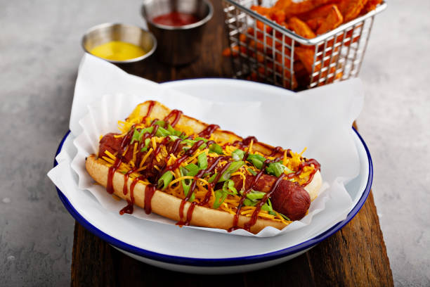 istock Grilled bacon wrapped hot dog 1348136370