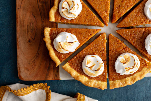istock Sweet potato pie with marshmallow topping 1348136494