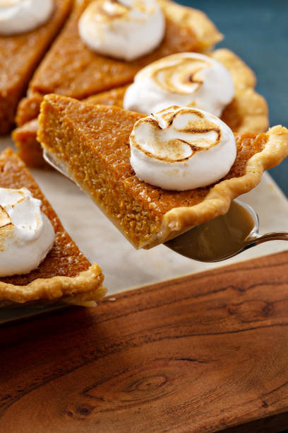 istock Sweet potato pie with marshmallow topping 1348136559