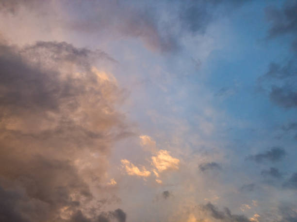 istock Beautiful, colorful and dramatic clouds. 1348137405