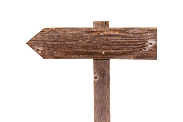 istock empty wooden sign on white background 1348141769