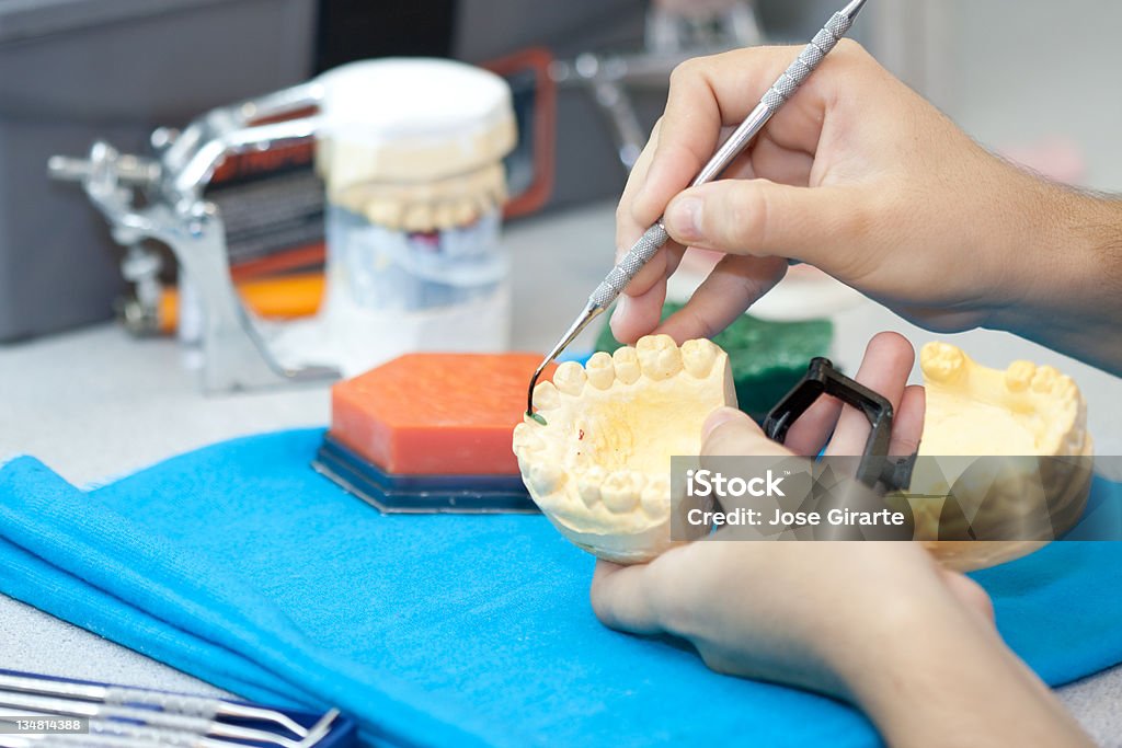 Dental tecnico - Foto stock royalty-free di Adulto