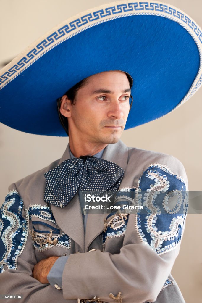 Mexican Charro Retrato - Foto de stock de Música mariachi royalty-free