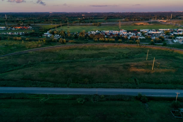 istock Canadian Pacific Railway Vaughan Intermodal Terminal in, Kleinburg, Canada 1348145657