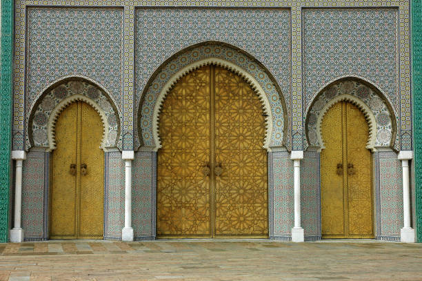 istock The traditional and handcrafted door in Morocco 1348152076