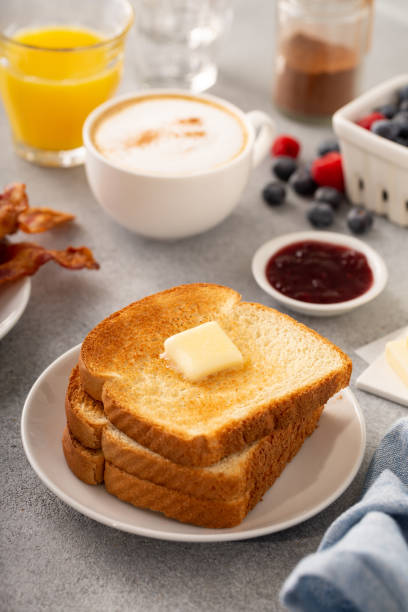 istock Traditional continental breakfast with toast 1348158723