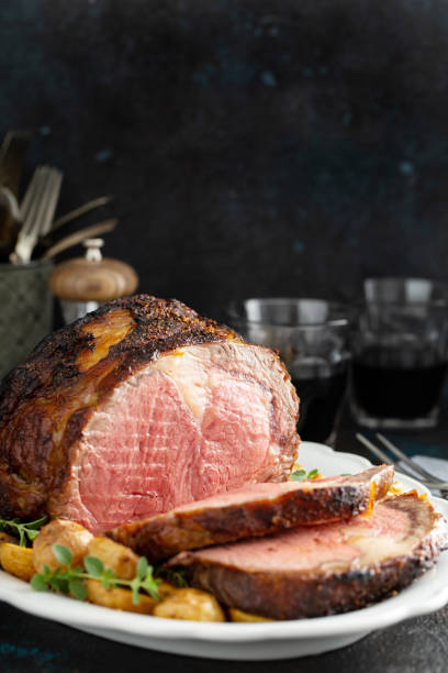 istock Roast beef with potatoes for a holiday dinner 1348158749