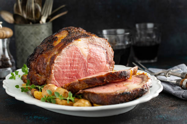 istock Roast beef with potatoes for a holiday dinner 1348158755