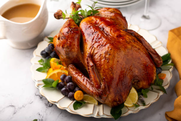 istock Whole roasted turkey for Thanksgiving 1348158798