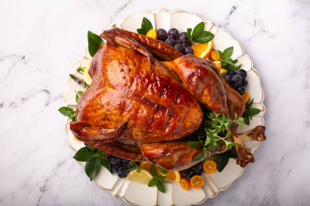 istock Whole roasted turkey for Thanksgiving 1348158808