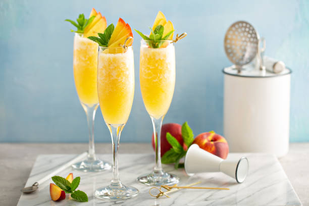 Receita Batida Pêssego Champagne: Brinde Perfeito - receita deliciosa profissional - passo 1
