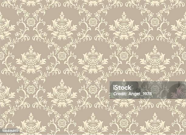 Seamless Pattern Damascato - Immagini vettoriali stock e altre immagini di Antico - Vecchio stile - Antico - Vecchio stile, Astratto, Barocco