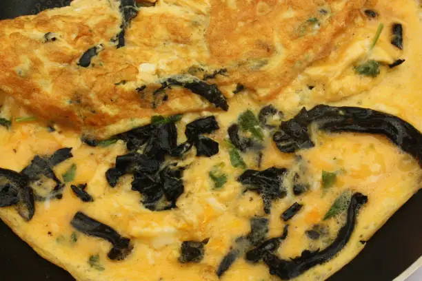 Photo of Black mushroom omelet 