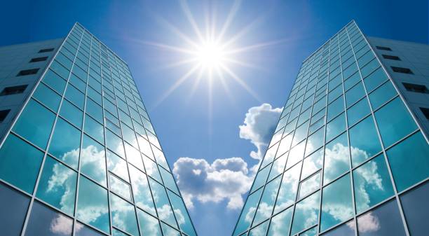 istock two business centers in a rays of sun 1348178561