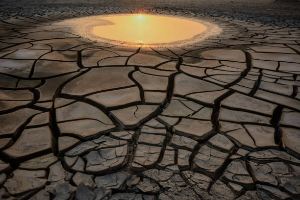 istock The sun sets in a puddle in Yeongjongdo Island 1348179562