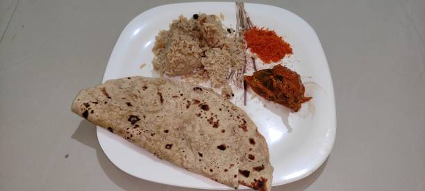 istock Indian food chapati ready to eat on dining table 1348181263