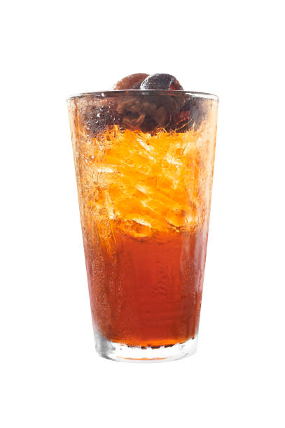 istock Iced longan juice in glass isolated on white background 1348182175