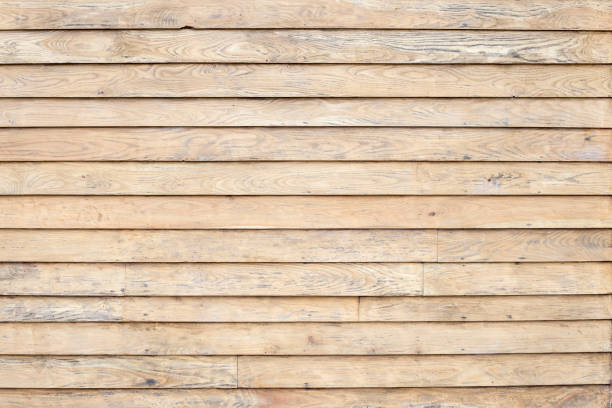 istock Exterior wooden deck sanded and repaired ready for painting. horizontal image 1348186989