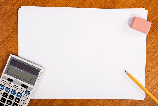 file folder and Stack of business report paper file on the table in a work office, concept document in work office