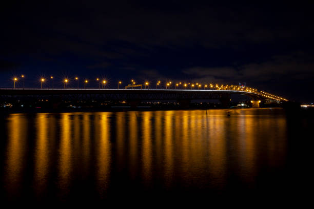 istock Auckland Harbor Bridge at Night 1348196263