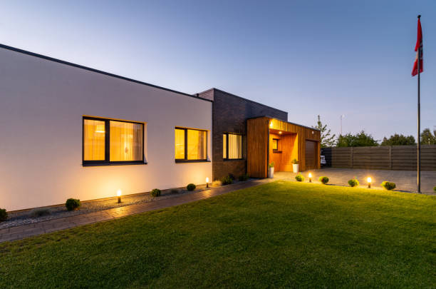 Facade of a private house