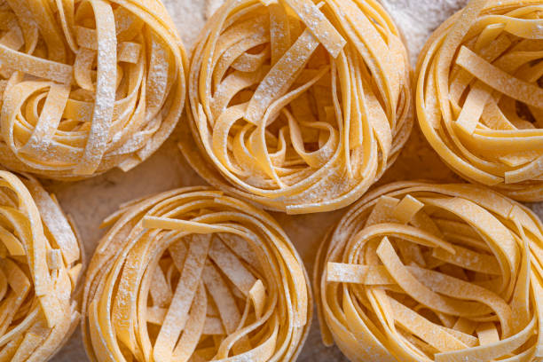 istock Homemade fettuccine pasta 1348202300