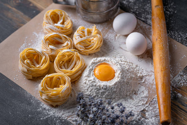 istock Homemade fettuccine pasta 1348202567