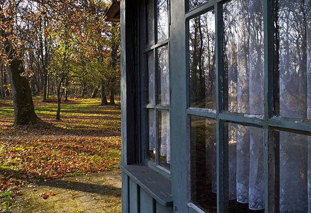 istock Summer house in autumn 134820323