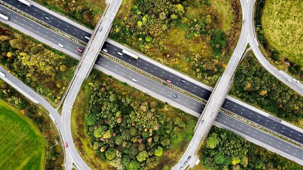 istock Aerial View Of M4 Motorway 1348203621