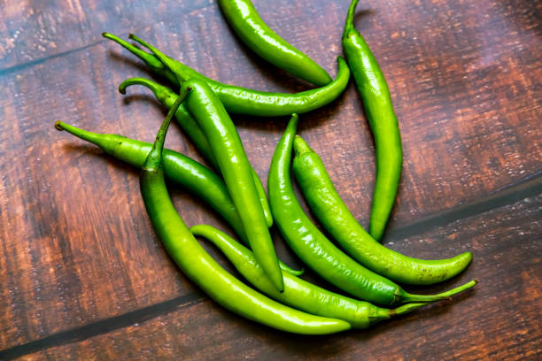 Green chili Green chili healthy eating red above studio shot stock pictures, royalty-free photos & images