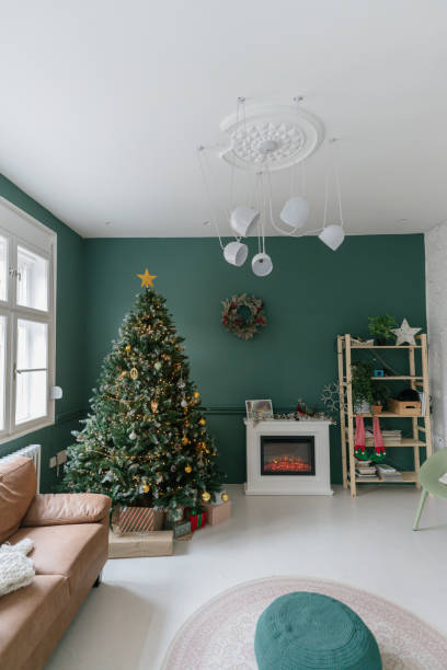 istock Christmas living room decor 1348206761