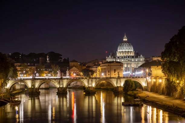 istock Sunset view at Saint Peter Basilica in Vatican City, Rome 1348207737