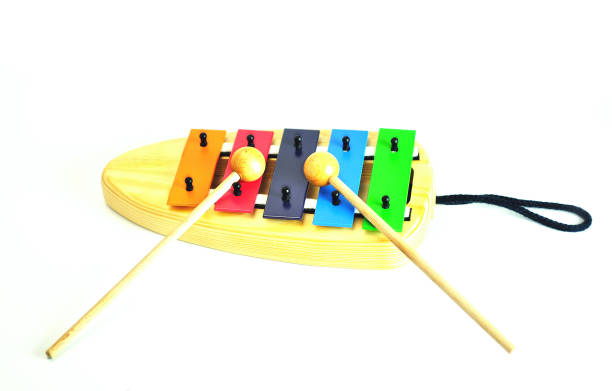 istock Toy Metallophone on the White Background 1348211211