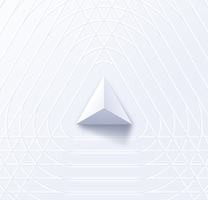 Gray triangle abstract 3D background design.