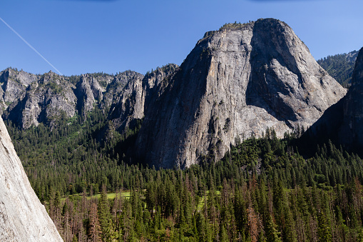 Bottom of Yosemite valley from El Capitan