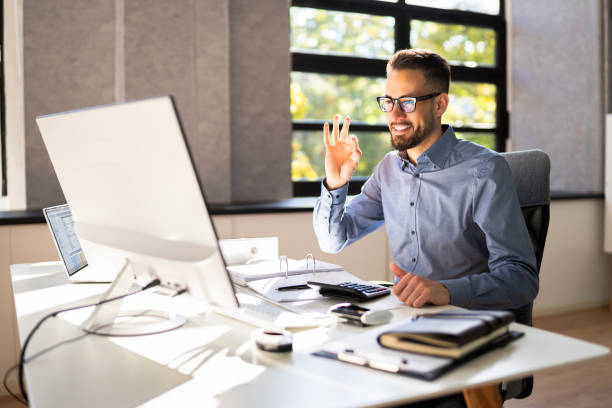 istock Online Video Conference Business Training Webinar 1348229054