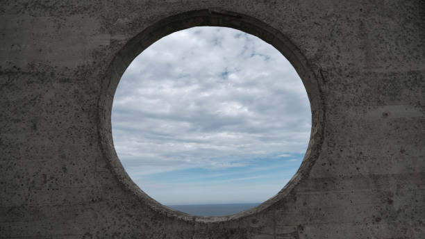 istock Portal with the sea as a backdrop 1348233638