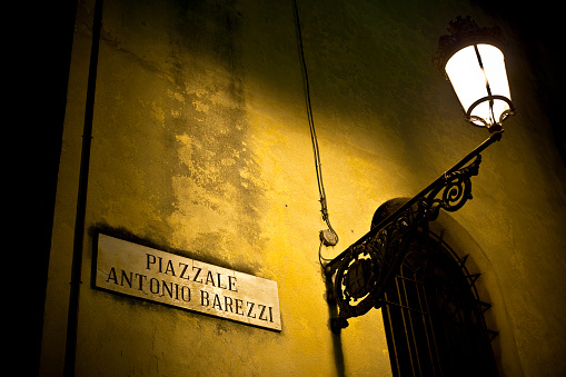 Piazza A. Barezzi in Parma, Italy,
