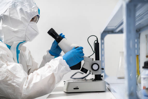 istock An Asian female scientist is doing experiments in a laboratory 1348237625