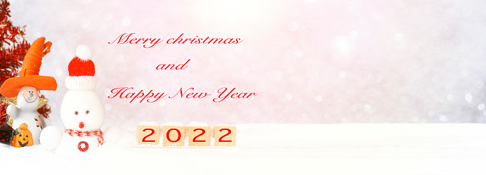 Christmas background for holiday and new year concept copy space winter background.
