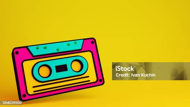 Cassette Tape Stock Photo - Download Image Now - Mixtape, 1980-1989, 1990-1999