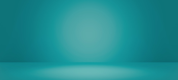 El color verde azulado pastel abstracto y el fondo de luz cian degradado con fondos de mesa verde menta muestran el diseño del producto. Espacio vacío turquesa espacio para mostrar. Textura vectorial del escenario del podio de renderizado 3D photo